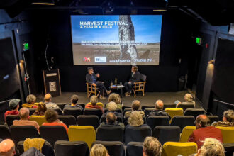 Filmmaker Christopher Morris takes part in a Q&A screening of A YEAR IN A FIELD at Exeter Phoenix